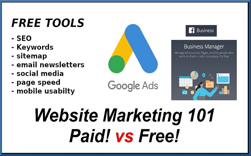 Website Marketing 101 – Paid VS Free