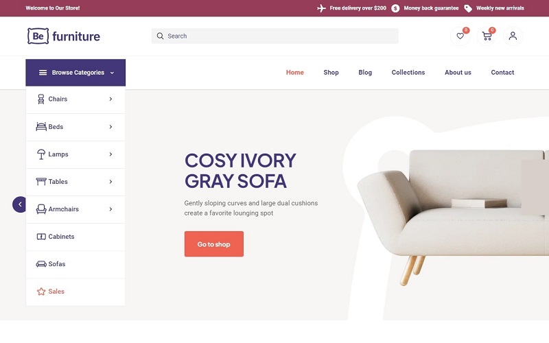 ‘Furniture Store’ is a stylish WordPress theme for furniture stores and furniture builders!