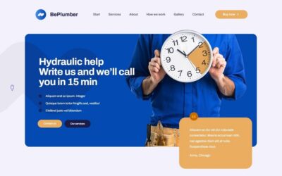 ‘Plumber 2’ is a great WordPress theme for plumbers and handyman companies!