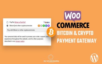 How to add bitcoin and other crypto payments gateway on a WordPress Website